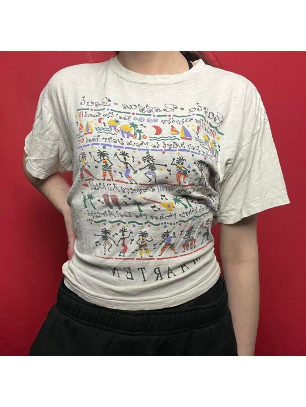 White Rasta tee 🤍💚​